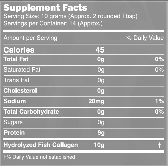 Marine Collagen Peptides Powder  (14 day supply)
